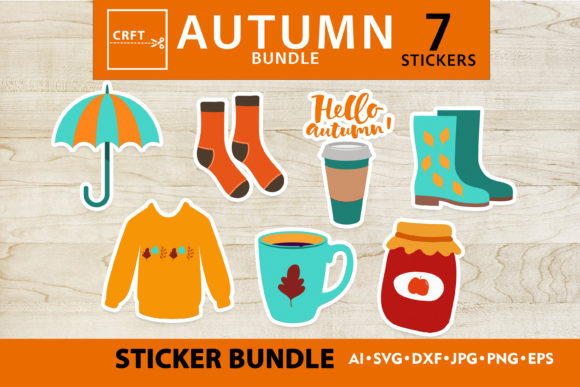 Review: 7 Autumn Items Stickers SVG Cut Files
