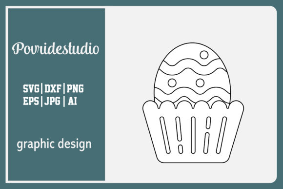Review: Cute Flat Easter Egg Illustration for Embroidery