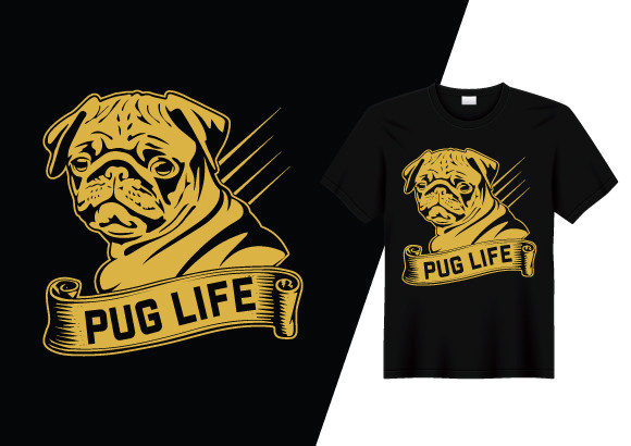 Review: Pug Life T-shirt Design for Embroidery