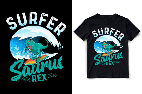 Review: Surfer Saurus Rex Design for Embroidery