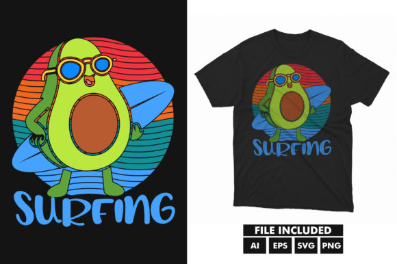 Reviewing the Avocado Surfing Design for Embroidery
