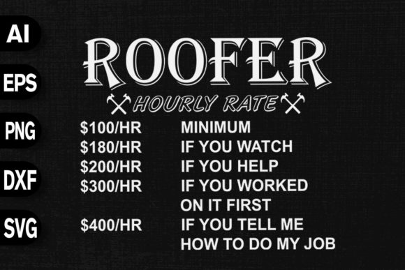 Stitching Humor: A Designer’s Take on Roofer Hourly Rate Design